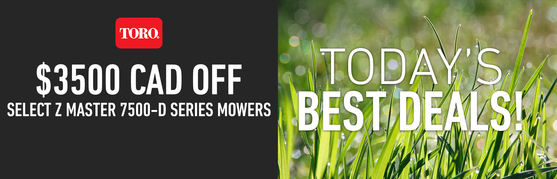 Toro: $3500 CAD Off Select Z Master 7500-D Series Mowers